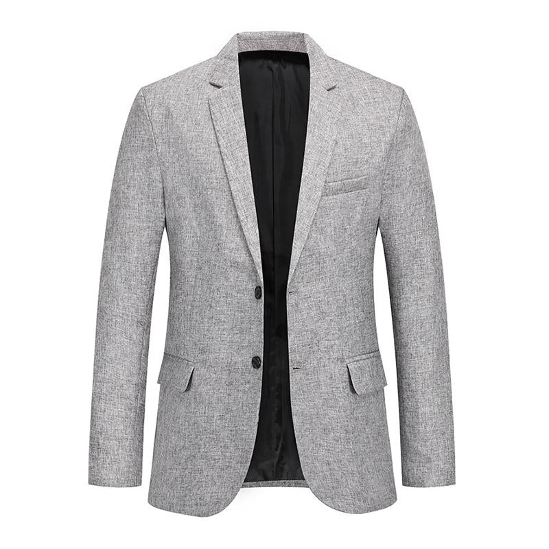 Men's Casual Solid Color Lapel Single Breasted Blazer 89902803M